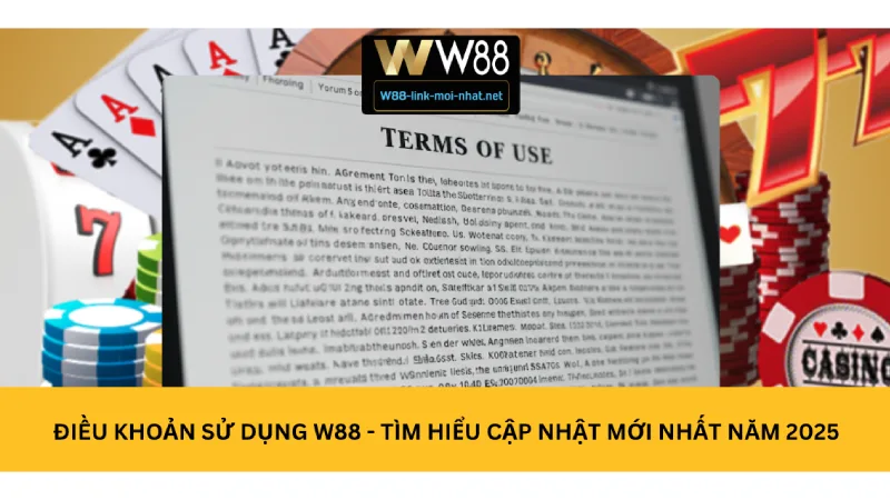 Điều khoản sử dụng W88 - Tìm hiểu cập nhật mới nhất năm 2025