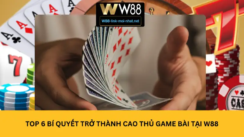 Top 6 bí quyết trở thành cao thủ game bài tại W88